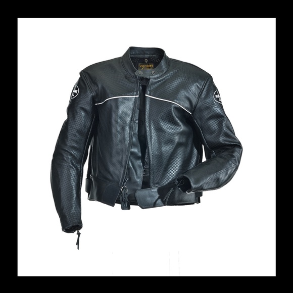 Vanson Hurricane Mark 2 leather motorcycle performance jacket. - Picture 2 of 12